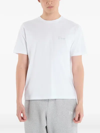 Dime Logo-detail T-shirt In White