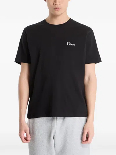 Dime Logo-print T-shirt In Black