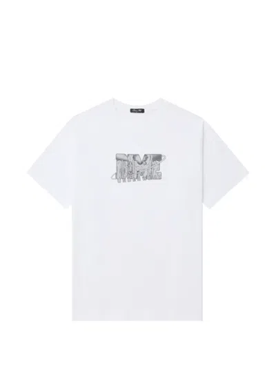Dime Logo-print T-shirt In White