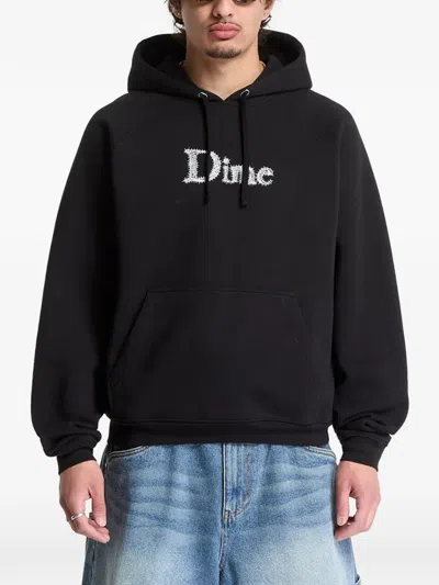 Dime Long-sleeve Hoodie In Black