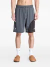 Dime Mesh Panel Shorts In Gray