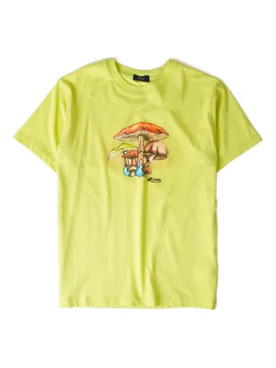 Dime Mushroom-print T-shirt In Green