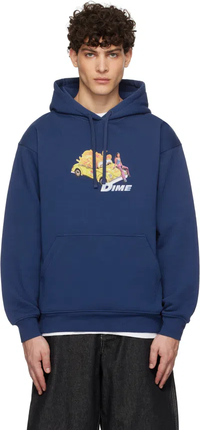 Dime Navy 2fast 2delicious Hoodie In Midnight Navy