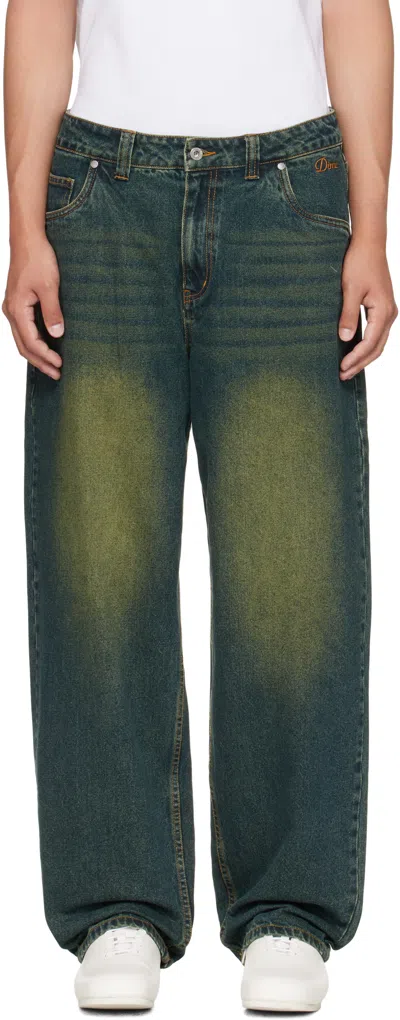 Dime Navy Baggy Jeans