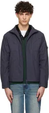 Dime Navy Zip Jacket In Navy
