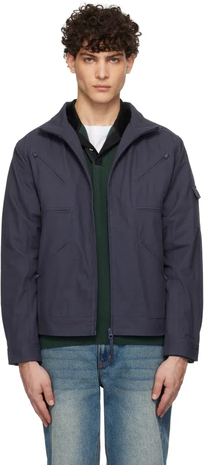 Dime Navy Zip Jacket