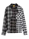 Dime Patchwork Panelled Shirt In Black