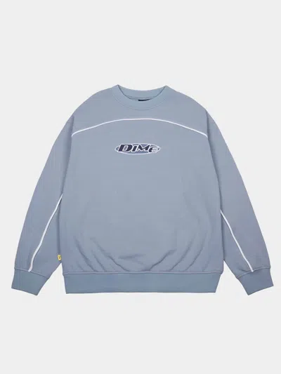 Pre-owned Dime Piping Crewneck Sweater - Light Blue