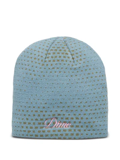 Dime Pixel Skully Beanie In Green
