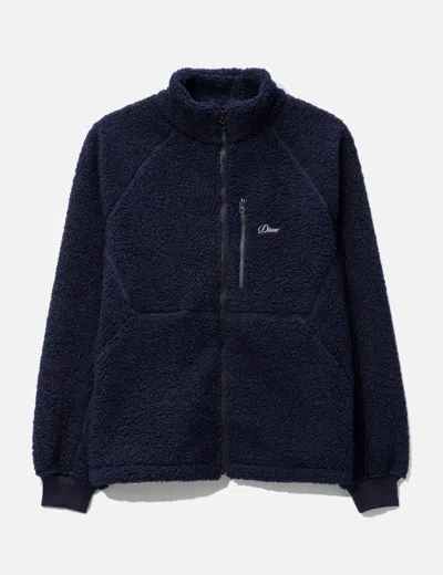 Dime Polar Fleece Sherpa Zip In Blue