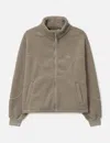 Dime Polar Fleece Sherpa Zip In Brown