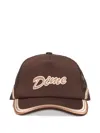 Dime Race Mesh-panel Cap In Brown
