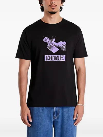 Dime Ragequit T-shirt In Black