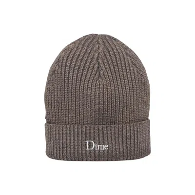 Pre-owned Dime Rib Fold Beanie 'dark Gray' | Grey | Men's Size Onesize