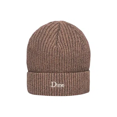 Pre-owned Dime Rib Fold Beanie 'oak' | Brown | Men's Size Onesize
