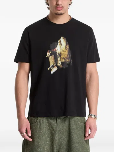 Dime Rollin Head Graphic-print T-shirt In Black