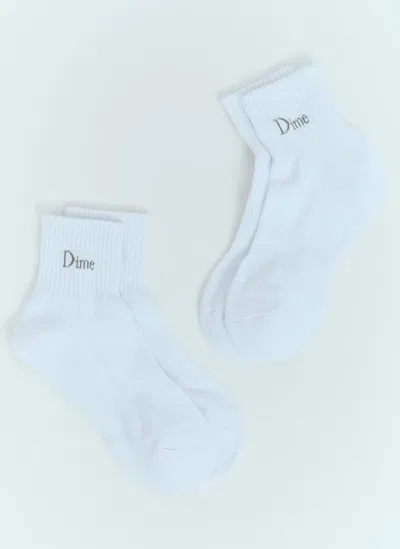 Dime Set Of Two Pairs Of Classic Socks In White