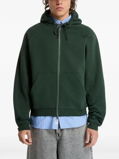 Dime Spinal Logo-print Hoodie In Green