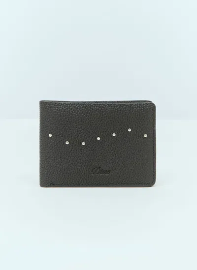 Dime Studded Bi-fold Wallet In Black