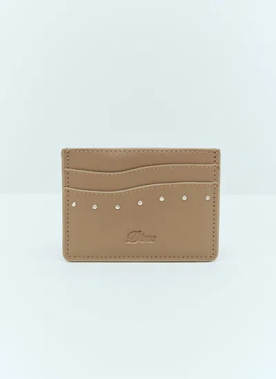Dime Studded Cardholder In Brown