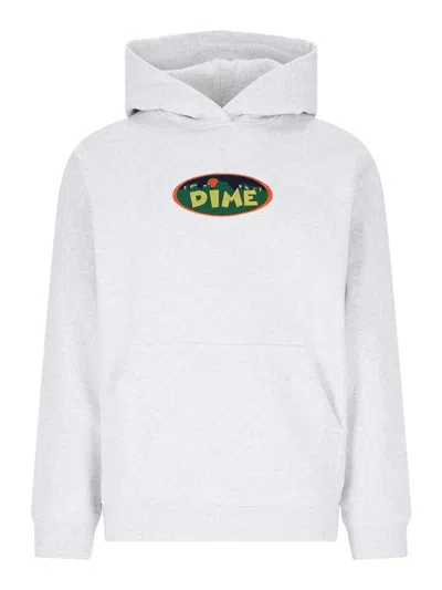 DIME SWEATSHIRT WITH EMBROIDERY DETAIL