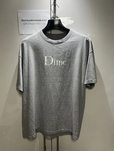 Pre-owned Dime T-shirt In Grey