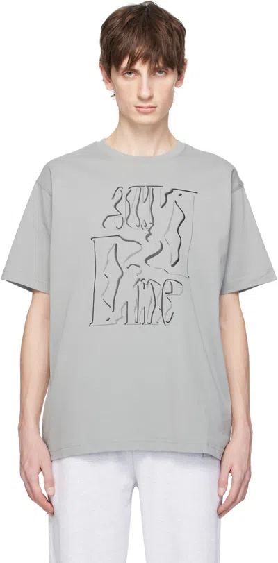 Dime Taupe Monogram T-shirt In Gravel