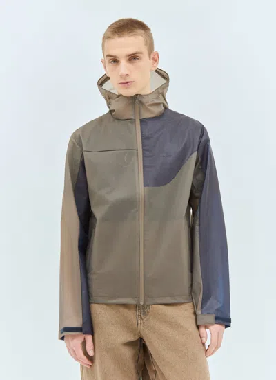 Dime Translucent Tech Jacket In Grey