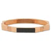 Dime Tribe Men's Rose Gold Pyramid Detail, Swarovski Bracelet In Gold