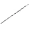 Dime Tribe Men's Silver  Signature Black Bracelet In Silver