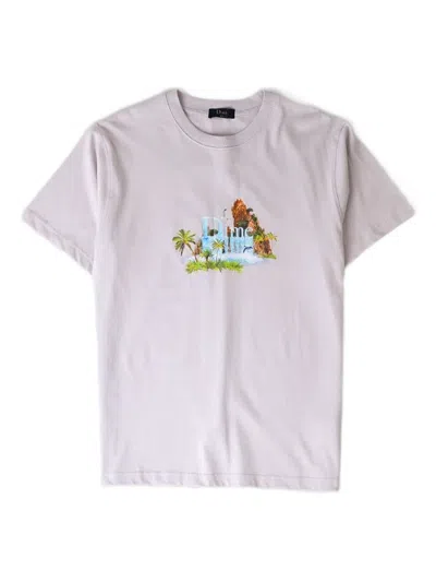 Dime Waterfall-graphic T-shirt In Pink