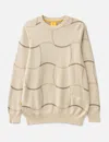 Dime Wave Knit Sweater In Neutral