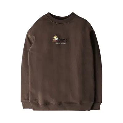 Pre-owned Dime Weather Sweatshirt 'walnut' | Brown | Men's Size Xl