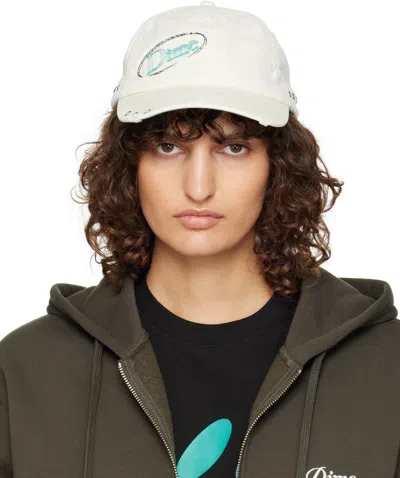 Dime White Classic Podium Low Pro Cap In Rice