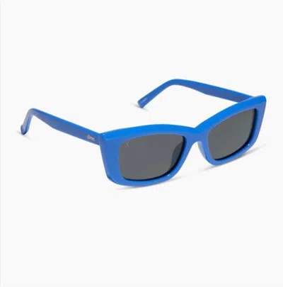 Dime Women's Olympic Cat Eye Sunglasses In Poolhouse Grey In Blue