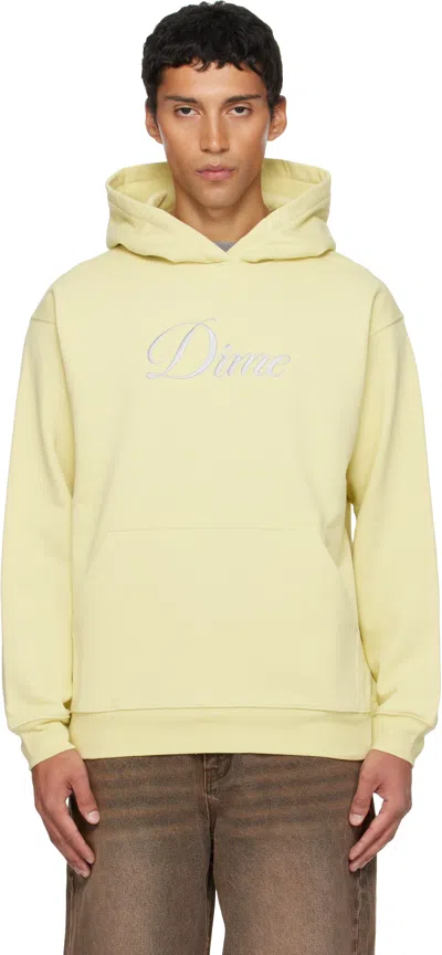 Dime Yellow Cursive Hoodie