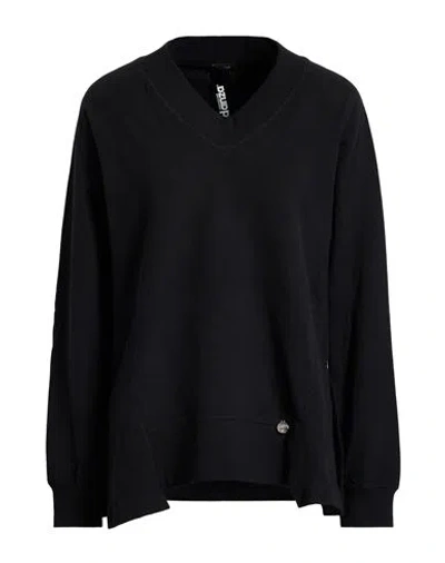 Dimensione Danza Woman Sweatshirt Black Size S Cotton, Elastane