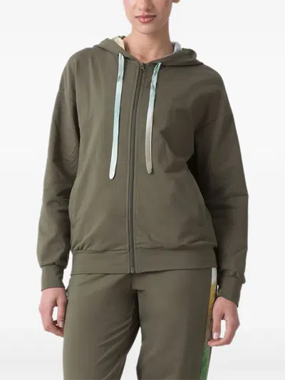 Dimensione Danza Zip-up Hoodie In Green