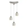 Dimond Home Elk Lighting Fusion Silver Pendant In Satin Nickel In Satin Nick