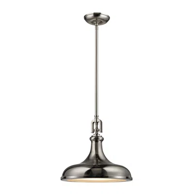 Dimond Home Elk Lighting Rutherford Pendant In Satin Nickel
