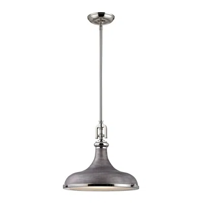 Dimond Home Elk Lighting Rutherford Pendant In Satin Nickel