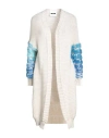 Dimora Woman Cardigan Cream Size Onesize Acrylic, Wool, Viscose, Alpaca Wool In White
