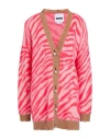 Dimora Woman Cardigan Fuchsia Size 6 Acrylic, Mohair Wool, Polyamide