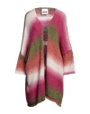 Dimora Woman Cardigan Garnet Size Onesize Polyacrylic, Polyamide In Red