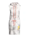 Dimora Woman Mini Dress Grey Size 8 Cotton In Grey