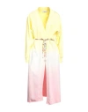 Dimora Woman Overcoat Yellow Size 8 Cotton In Yellow