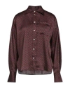 Dimora Woman Shirt Brick Red Size 6 Viscose In Red