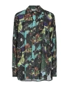 Dimora Woman Shirt Dark Green Size 6 Viscose In Green