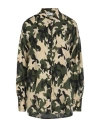 Dimora Woman Shirt Military Green Size 6 Viscose In Green