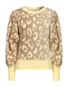 Dimora Woman Sweater Pastel Yellow Size 4 Acrylic, Polyamide, Polystyrene, Viscose, Wool In Yellow